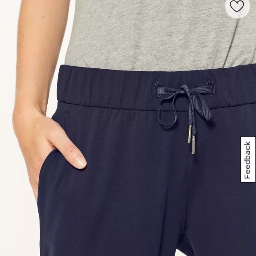 Lululemon on the fly navy blue pants women’s size 2 - Picture 2 of 10